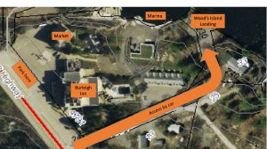 map showing Woods Island Landing-2